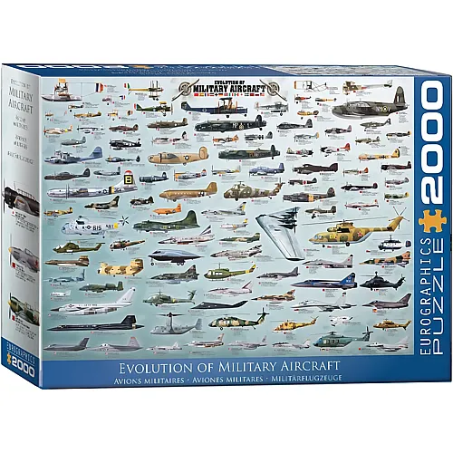 Eurographics Puzzle Kriegsflugzeuge Evolution - 2000 Teile