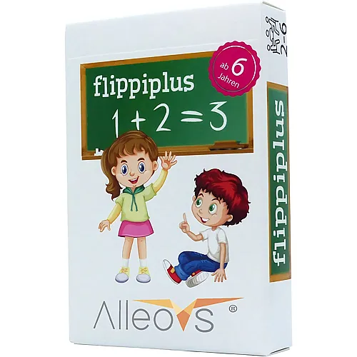 Alleovs Flippiplus - Schnelles Kopfrechnen �ben - Mathespiele f�r die Grundschule - Rechnen bis 100-1x1 Lernen Spiel - Einschulung - Schulstart - Reisespiel