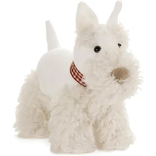 Egmont Pudel Walter Weiss mit Halsband - 20 cm