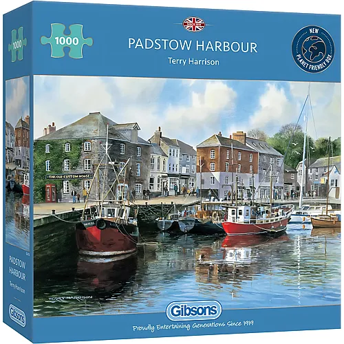 Gibsons Puzzle Terry Harrison Padstow Harbour - 1000 Teile