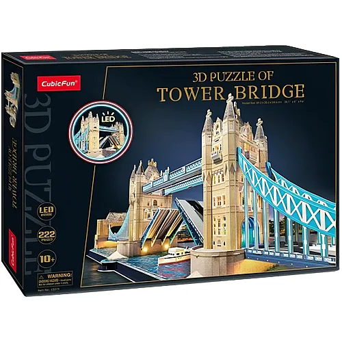 Cubic Fun Puzzle 3D Tower Bridge LED (222Teile)