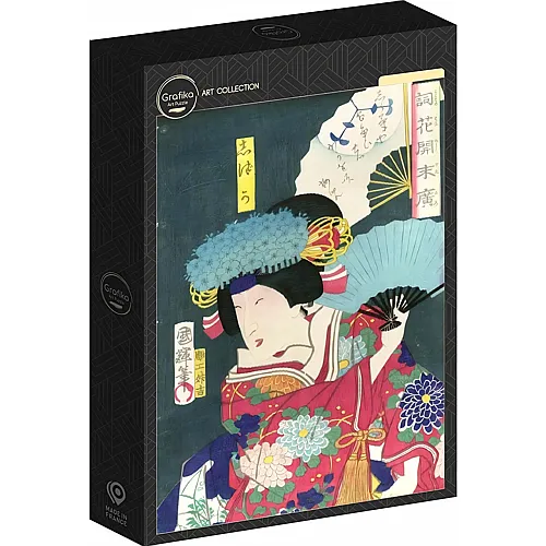 Utagawa Kuniteru II - Actor Iwai Shijaku II as Shizuk 500Teile