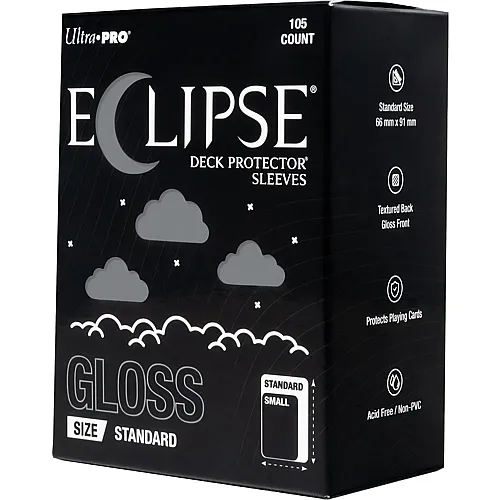 Ultra Pro ECLIPSE Gloss Grey Deck Protector Sleeves Standard (105)