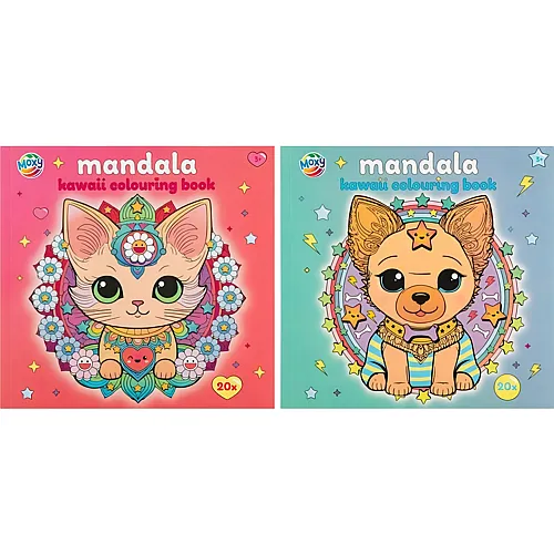 Sombo Malbuch Mandala Kawaii ass. 20 Bl�tter, 21.8x21cm