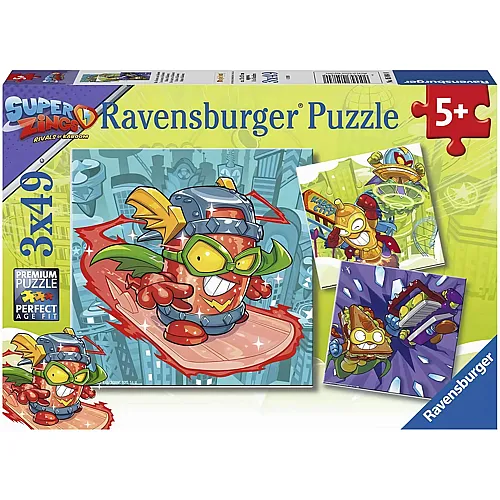 Ravensburger Puzzle 3in1 Super Zings - 49 Teile