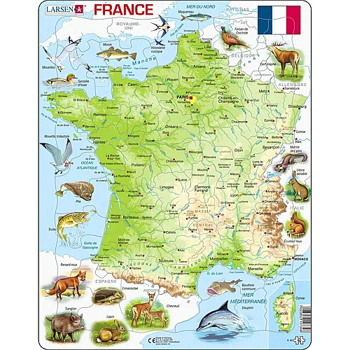 Larsen Puzzle France - 60 Teile