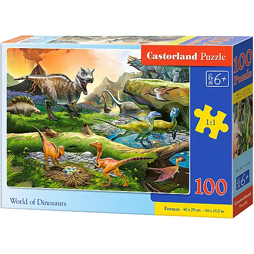 Castorland Puzzle World of Dinosaurs (100Teile)