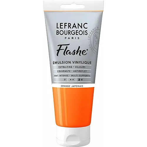 Lefranc Bourgeois Lfb Flashe Acryl 80ml Tube Japanischorange