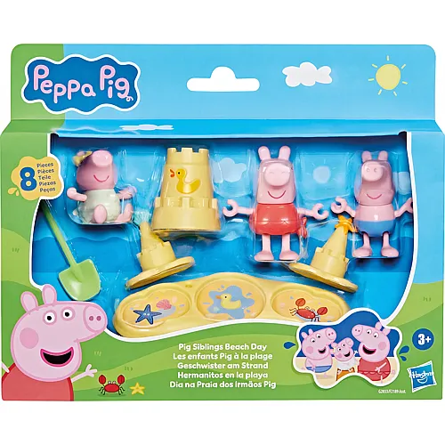Hasbro Peppa Pig Geschwister am Strand