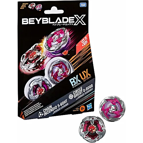 Beyblade X Dual Pack Circle Ghost 0-80GB & Chain Incendio 5-60HT