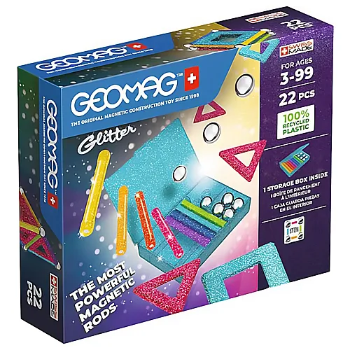 Geomag Glitter Recycled (22Teile)