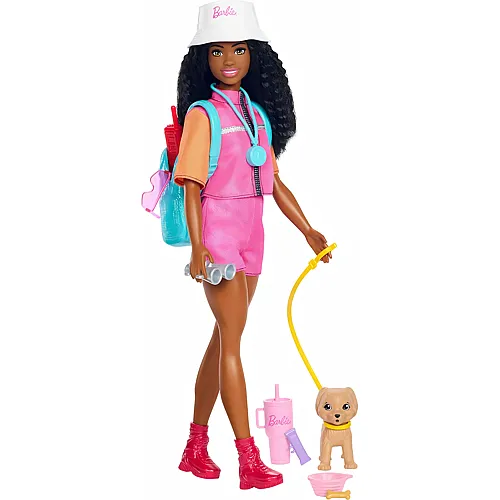 Barbie Outdoor-Abenteuer Modepuppe Brooklyn im Abenteueroutfit