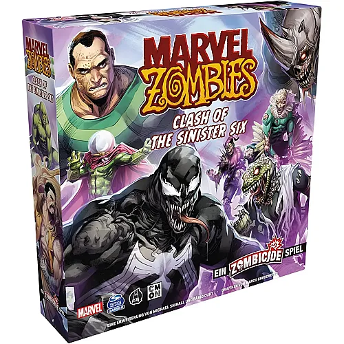 CMON Marvel Zombies: Clash of the Sinister Six � Ein Zombicide Spiel, Erweiterung, Kennerspiel, Dungeon Crawler, 1-6