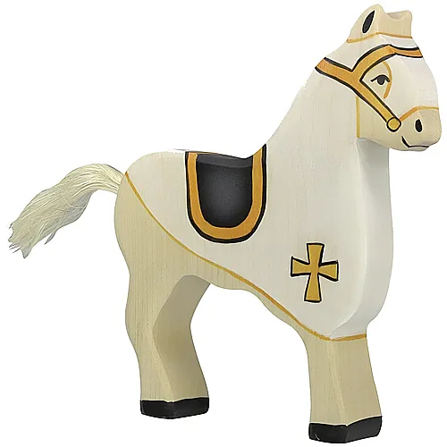 Holztiger Turnierpferd Weiss