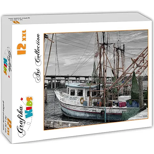 Grafika Puzzle Art Collection Grafika Kids Fischerboot - 12 Teile