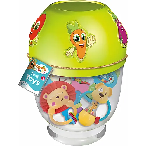 Lisciani Carotina Baby Erstes Spielzeug 5 St�ck, Beissringe, Greiflinge,
