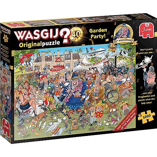 Jumbo Puzzle WASGIJ Original 40 Gartenparty (1000Teile)