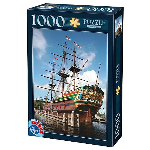 DToys Puzzle Niederlande - Amsterdamer Hafen - 1000 Teile