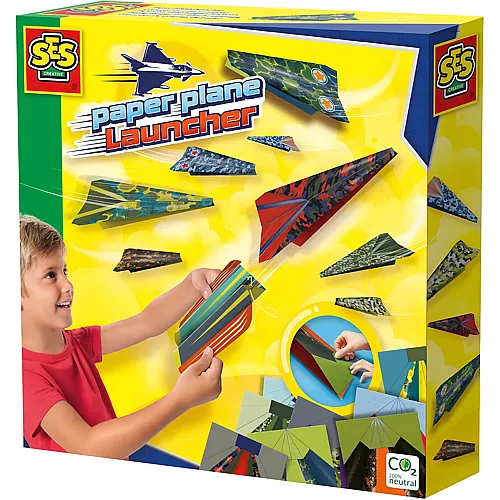 SES Papierflieger mit Abschussrampe