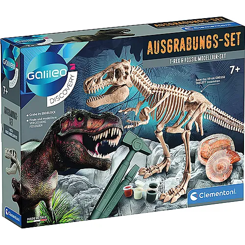 Clementoni Galileo Ausgrabungs-Set T-Rex & Fossil