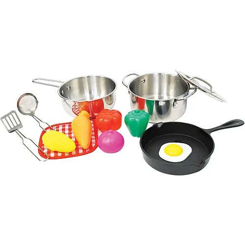 Spielmaus Edelstahl Topfset - 13 Teile