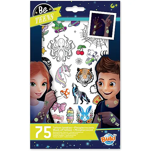 Buki BE Teens Fluo-tattoos