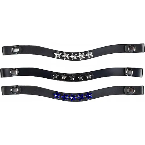 HKM Kids Hobby Horsing 3er Set Stirnb�nder Navy mit Sternenmuster