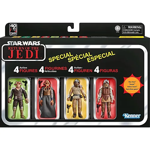 Hasbro Star Wars The Vintage Collection Jabbas Hofleute Action-Figuren (9,5 cm) 4er-Pack