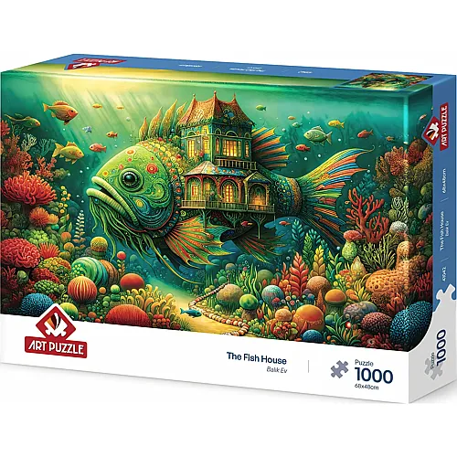 Art Puzzle Puzzle 1000 Teile Das Fischhaus
