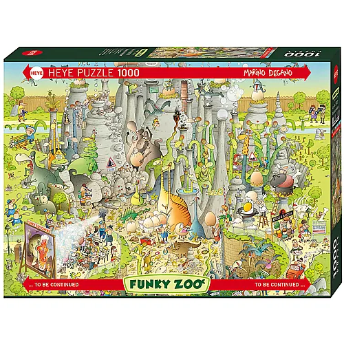 HEYE Puzzle Funky Zoo Jurassic Habitat (1000Teile)