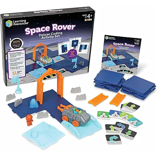 Learning Resources Deluxe-Aktivit�tsset Programmierbarer Weltraum-Rover, Programmieren f�r Kinder, Mint-Spielzeug f�r das Klassenzimmer