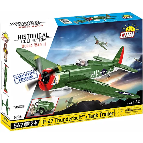 COBI P-47 Thunderbolt & Tank Trailer