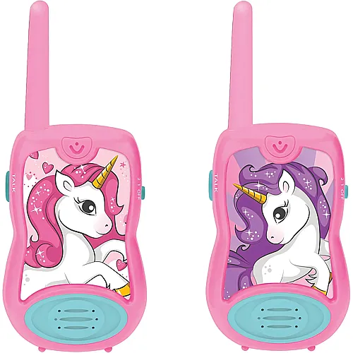 Lexibook Einhorn Walkie-Talkies bis zu 120 Meter Reichweite mit G�rtelclip