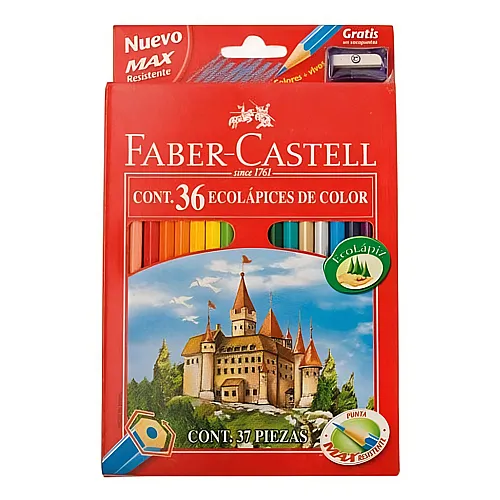 Faber-Castell Castle Eco Farbstifte wasserfest (36Teile)