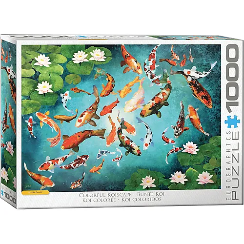 Colorful Koi - 1000 Teile