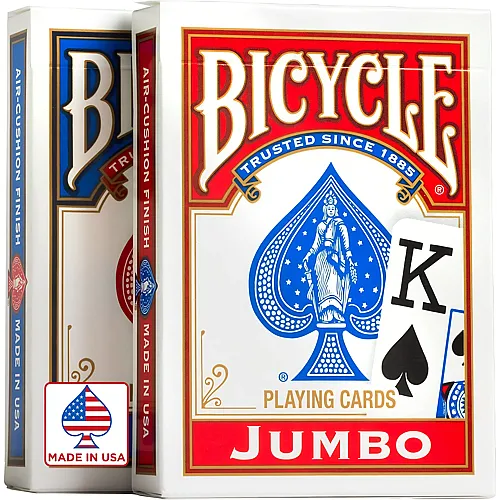 Bicycle Spielkarten Jumbo Rider Back Jumbo Index X2