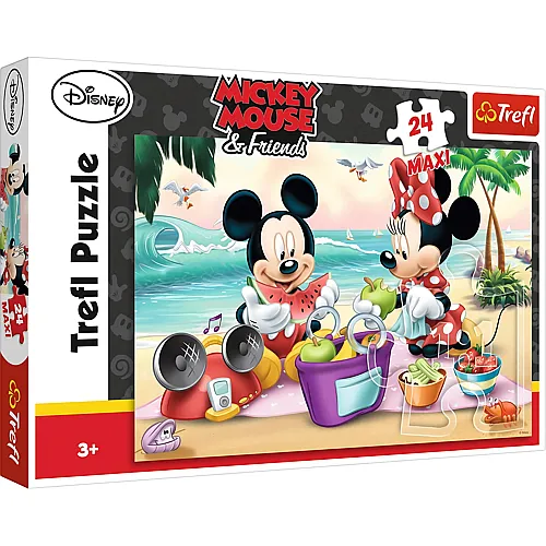 Mickey & Minnie am Strand - 24 Teile