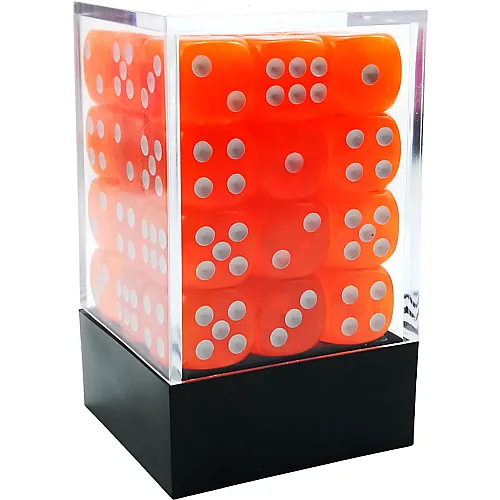 Würfel 12mm in Box Orange - 36 Teile