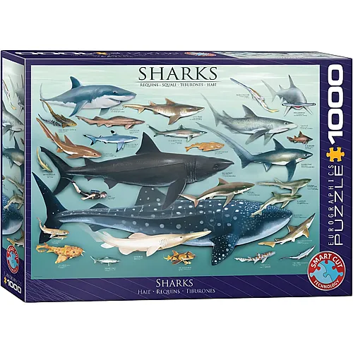 Eurographics Sharks (1000Teile)