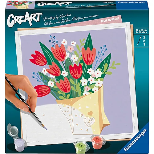 Ravensburger CreArt Malen nach Zahlen Tulpenstrauss