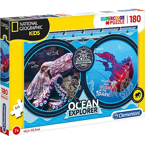 Clementoni Puzzle National Geographic Ocean Expedition (180Teile)