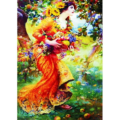 Gold Puzzle Franz Dvorak In the Orchard - 1000 Teile