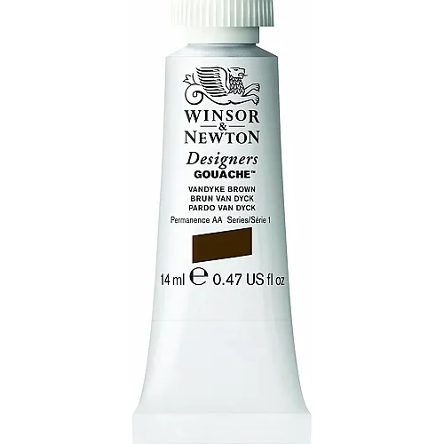 Winsor & Newton Wasserbasierte K�nstlerfarbe Vandyke Braun - 14 ml
