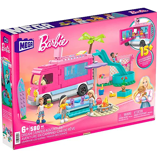 Mega Construx Barbie Super Abenteuer-Camper (580Teile)