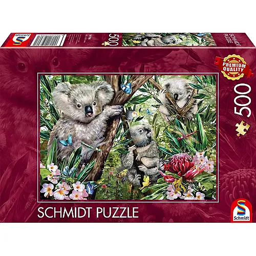 Schmidt Puzzle Ssse Koala-Familie (500Teile)