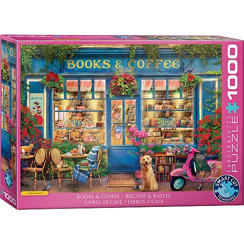 Eurographics Puzzle B�cher und Kaffee - Gary Walton - 1000 Teile