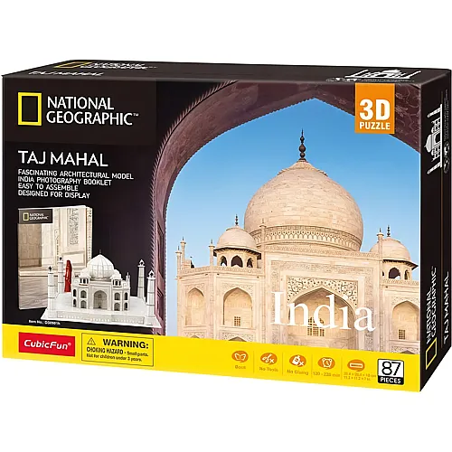 Cubic Fun Puzzle National Geographic 3D Taj Mahal (87Teile)