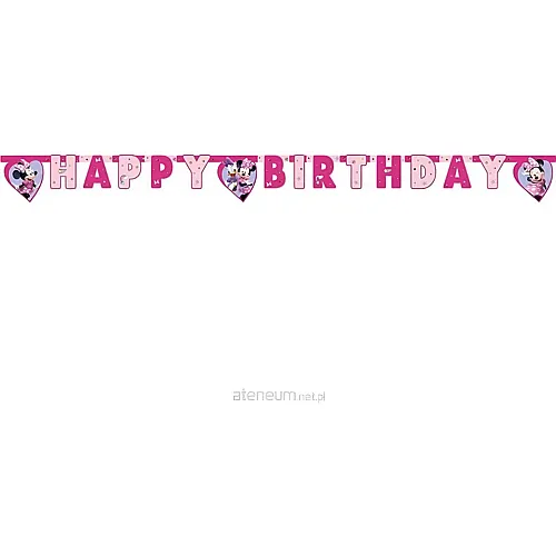 Procos Minnie Mouse Girlande Happy Birthday - 200 cm