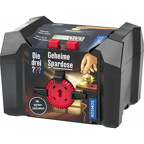 Kosmos Die drei ??? Geheime Spardose mit digitaler Z�hlfunktion f�r M�nzgeld
