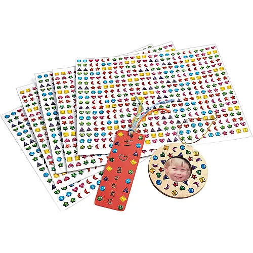 Colorations F�rbungen - 3D-Edelsteinaufkleber, 2150 St�ck.